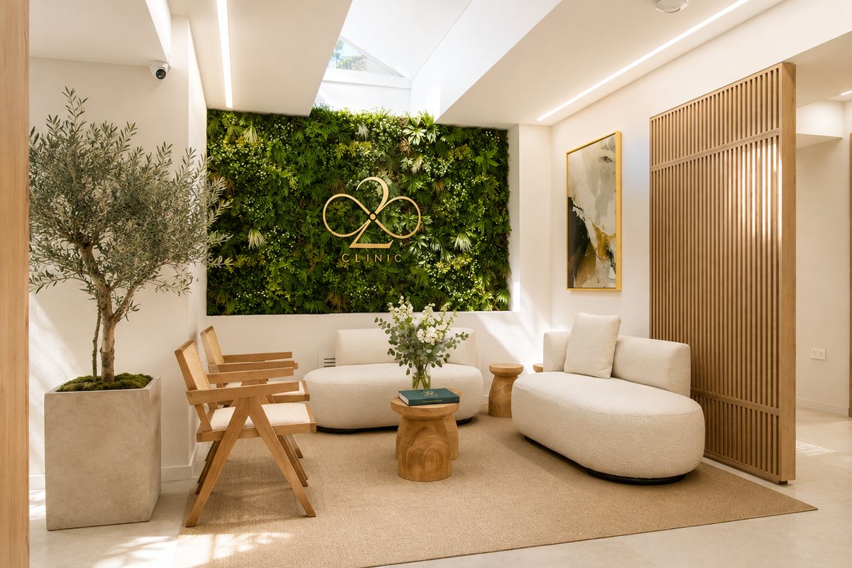 The lounge at Clinic82 Limassol
